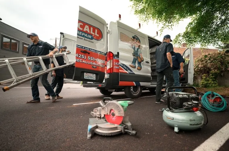 One Call Home Repair service truck in Everett Washington