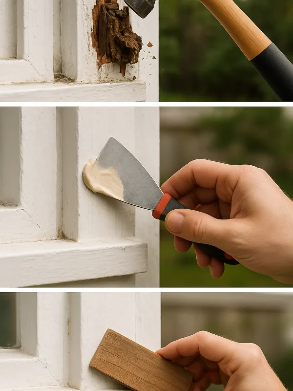 Process for Wood Rot Repair in Marysville